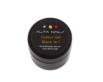 ALTA NAILS Colour Gel Black Nr.1 , 5ml